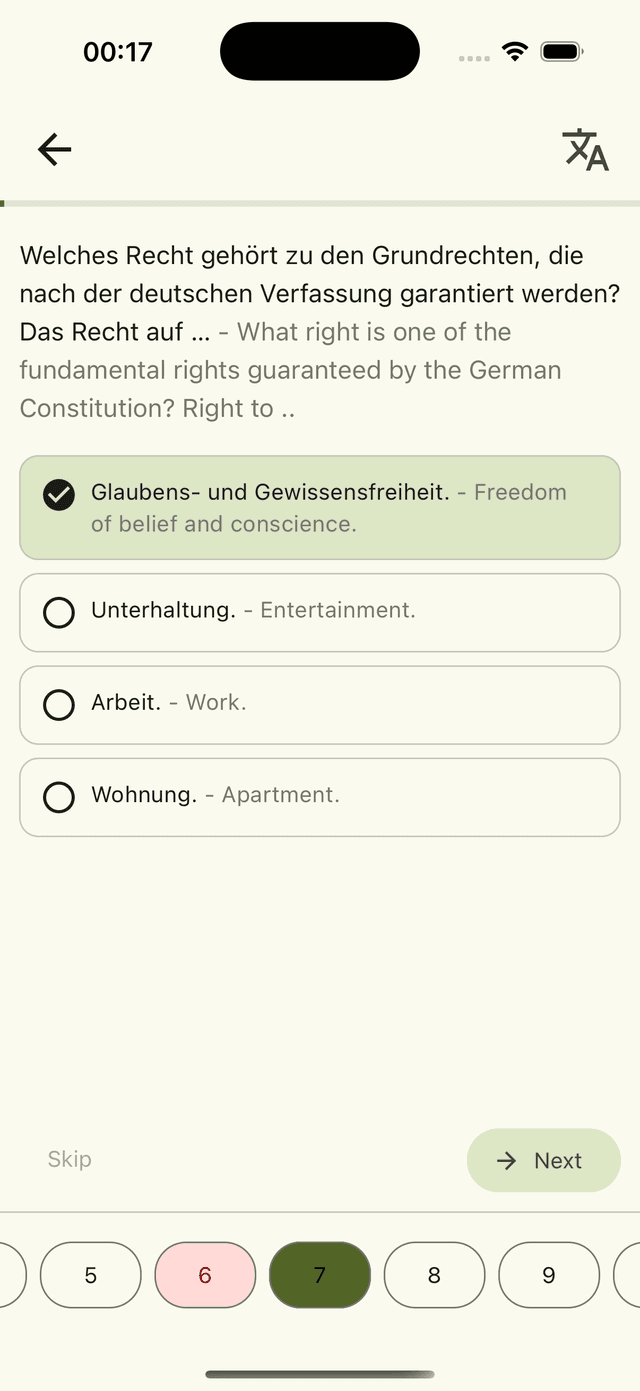 See instant feedback after answering a question